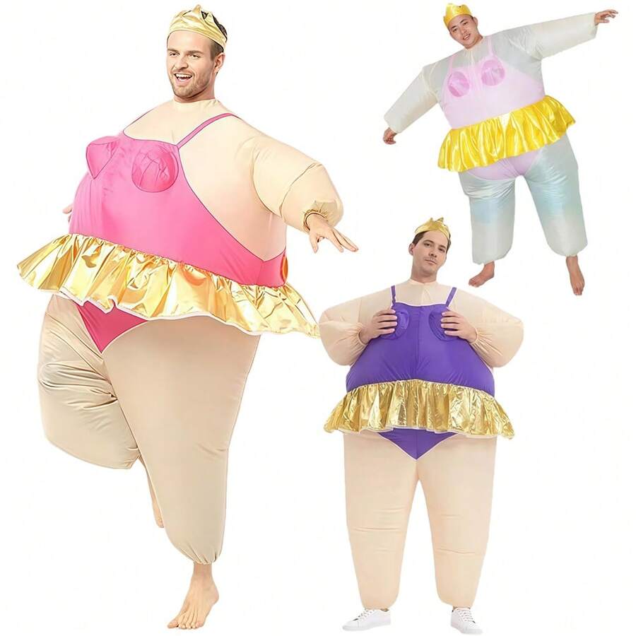 1pc (Excluding Air Blower) Adult Ballet Cosplay Costume, Ball Performance, Party Performance, Holiday Gift - Multicolor - View 1