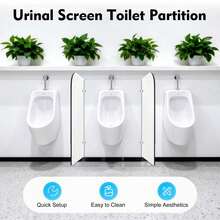 Urinal Screen Toilet Partition Wall-Mounted Men Urinal Partition Screen Urinal Partition Divider Screen - Urinal Screen Toilet Partition - View 1