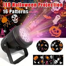 1PC Halloween Rotating Pattern Projection Light, USB Powered Halloween Atmosphere Spotlight, Pumpkin Bat Skull Dynamic Projection Light, Indoor Halloween Decorative Light, Adjustable Angle, 20 Patterns, Used For Rooms, Living Rooms, Bedrooms, Gifts - Black - View 5