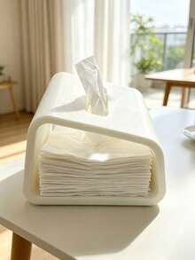 3D Printed Nordic Minimalist Hollow Tissue Box Open Visual Design Paper Towel Holder Home Living Room Coffee Table Bathroom Desktop Storage Box Rounded Corners Anti-Collision INS Style Simple Home Decor Ornament Multi-Color Options - Multicolor - View 3