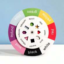 Rueda de Colores y Formas Juguete Educativo Temprano para Niños Juego de Cognición y Emparejamiento para Niñas y Niños - Multicolor - Ver 4