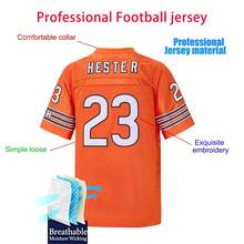Men's #23 Hall Of Fame Devin Hester Bears Embroidered Football Jersey, 2006 Orange Vintage Commemorative Football Uniform, Fan Gift - Orange - View 3