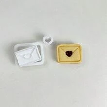 3Pcs Cute Bunny Envelope Cookie Cutter Set, Heart Detail Embossing Baking Molds For Sweet Style DIY Dessert & Handmade Treat Gift - View 8