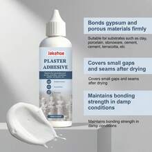 Plaster Adhesive, Strong Adhesion To Plaster And Porous Materials, Plaster Repair Adhesive, Designed For Strong Adhesion To Plaster And Porous Materials, Covering Small Gaps And Joints, Maintaining Adhesion In Humid Environments, Suitable For Clay, Ceramic, Stoneware And Cement Materials, Gift For Family And Friends, Back To School Gift - A - View 6