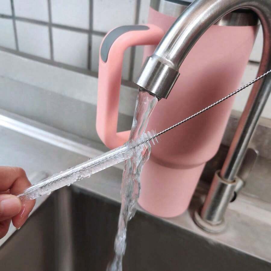5PCS Cup Straw Cleaning Brush, Reusable Straw Cleaner Fits 40/30/20 Oz Tumblers, 10mm Diameter Pipe Cleaner Suitable For Water Bottles And Straws - A - View 1