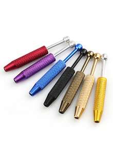 1pc Stainless Steel Flat Head Earring Piercing Tool, Suitable For 14G, 16G, 18G, 20G Size Earring Pliers And Ball Clamp, Flat Bottom Earring Inserter, Professional DIY Jewelry Replacement Tool - A - View 4