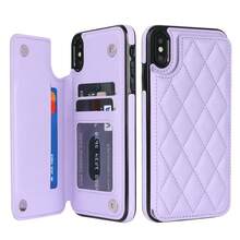 WEFOR 錢包手機殼，適用 Galaxy S26 S25 S25 S24 S23 S22 Ultra Plus S25EDGE 24 FE，多卡槽設計，磁吸扣，附支架，防震保護殼，相容 iPhone 17 AIR 16e 16 15 14 13 12 11 Pro Max XR XS MAX，磁吸設計，RFID 防盜卡槽，磁吸手機保護殼，防震，中性款 - 紫色 - 查看 35