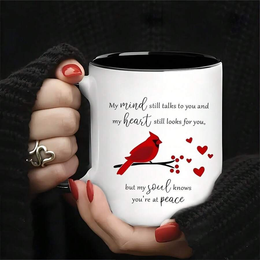 [Memorial Cardinal Coffee Mug] Cardinal Coffee Mug - A Memorable Cardinal-Themed Christmas Or Birthday Gift - Fun Easter/Thanksgiving/Halloween/Christmas Gift For Friends And Family