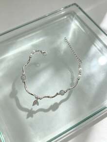 1pc Fish Tail Design Bracelet - Silver - View 4