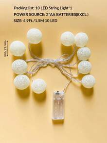 2件/1組 1.5m+3m 無火仙女燈串－電池供電暖白色閃爍燈，臥室居家裝飾，適用婚禮、派對、母親節慶祝 - 黃色 - 查看 2