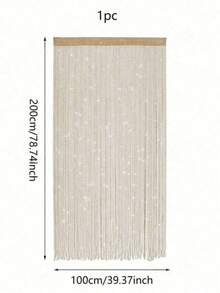 (One Piece) Fashion Door Curtain Beaded Curtain String Curtain Fun Gift - A - View 3