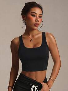 Women Sports Tees & Tanks - Black - View 4