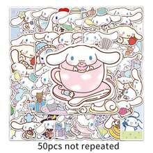 50pcs Sanrio Hello Kitty & Cinnamoroll Waterproof PVC Stickers, Cute Cartoon Graffiti Decorative DIY Stickers For Phone, Water Bottle, Scrapbook, Planner, Luggage - Multicolor - View 10