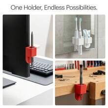 Sewing Machine Scissor Holder Adhesive Tool Caddy Organizer For Sewing Snips Shears And Quilting Accessories Stick-On Small Storage Case For Workstation Desk Wall Mount Craft Room - Wire Winder - View 6