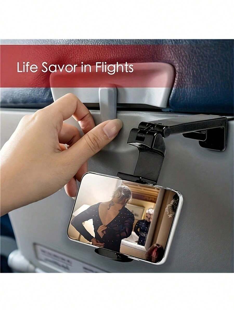 Airplane Phone Holder, Portable Travel Stand Desk Flight Foldable ...