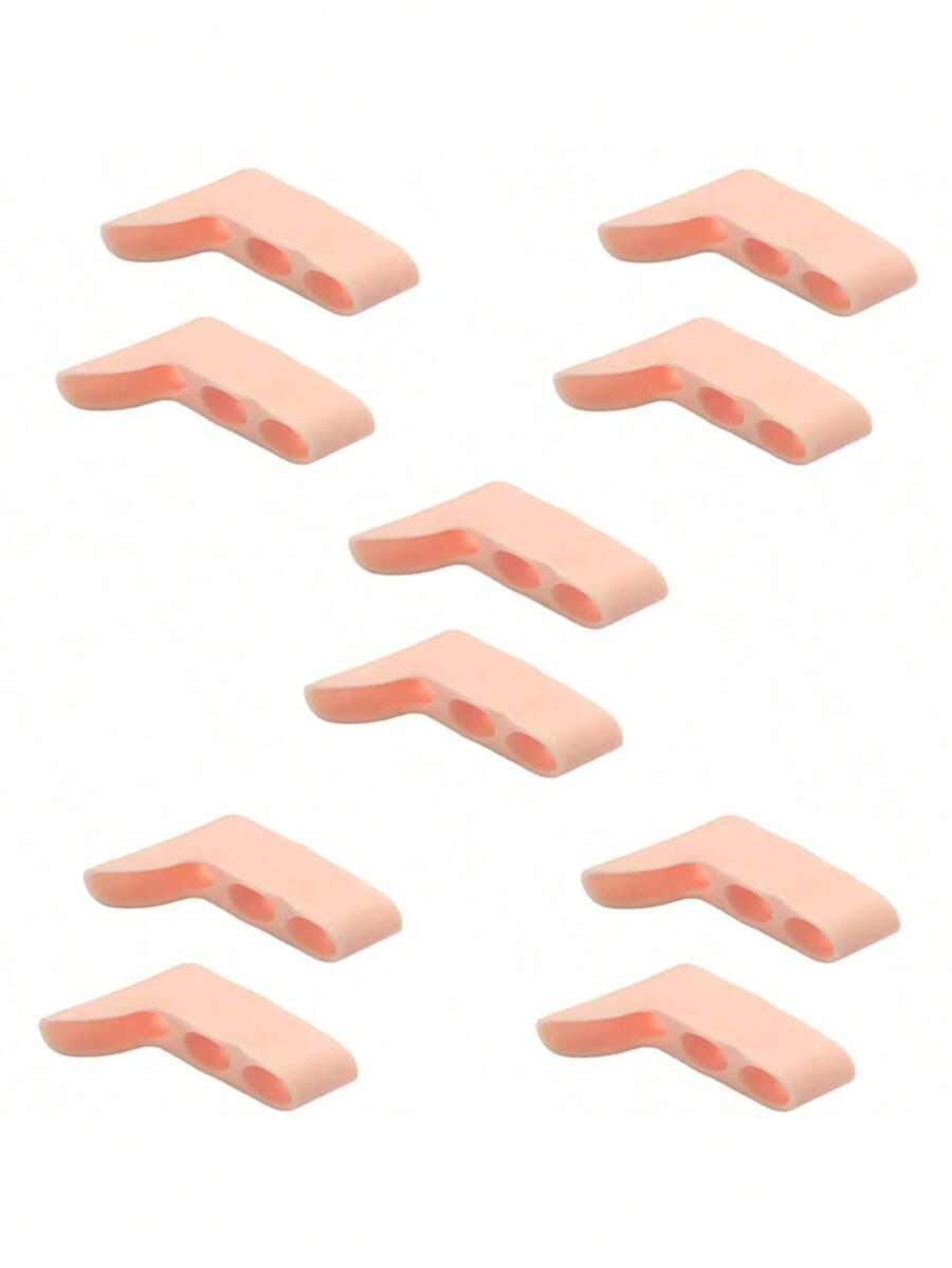 2pcs Toe Separators For 3rd To 5th Toes, Flexible Foot Support Tool, Suitable For Yoga, Running And Daily Use - A - View 1