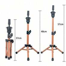 Adjustable Tripod Wig Stand C, Hairstyle Design & Wig Making Training Head, Without T-Shaped Large Pins Wig Cap, Clips And Accessories, Wig Accessories - View 6