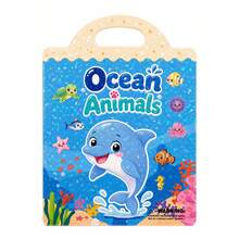 Reusable Sticker Book For Toddlers, Portable Handle Travel Activity Busy Board Toy, Ages 3-6, Transportation, Unicorn, Mermaid, Letters, Ocean & Zoo Scene Removable Restickable Activity, Suitable For Airplane, Car Travel, Birthday Gift, Holiday Gift - Multicolor - View 14