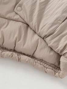 mini bala Unisex Infant Kids Padded Jacket Thick Fluffy Soft Loose Going‑Out Coat For Autumn Winter - Camel - View 8