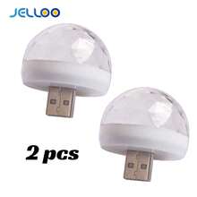 JELLOO 1/2/4pcs USB Mini Disco Light, Stage DJ Light, Dance Hall Magic Ball Light, USB Powered, Suitable For Birthday Party, Christmas, Home KTV, Wedding Performance, Bar, Car Interior Decoration, Premium Choice - Colorful DJ Light - View 15