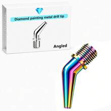 Rainbow Diamond Painting Metal Dot Drill Bit, Thread-In Resin Pen Replacement Tip, 1-25 Diamond Paint Pen Tip, Dot Painting Tool For DIY Rhinestone Crafts - A - View 12