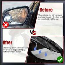 Car Rearview Mirror Rain & Sun Shade, Universal Self-Adhesive, Durable & Practical, Car Driving Accessory, Daily Use - A - View 6