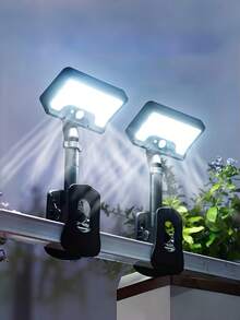 1pc IP65 Outdoor Solar Light With Motion Sensor, Ultra Bright Clip-On Solar Light, Supports 2 Installation Methods, Suitable For Garden, Camping, Adventure, Indoor Emergency Lighting, Yard, Fence And More - Star - View 2