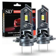 S&D H4 Led High/Low Beam H7 LED Car Headlights Canbus Bulbs Fog Lights 30000LM 120W 6000K 12V For Auto Lamp - A - View 1