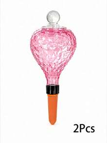 1/2pcs Water Drop Shaped Automatic Watering Ball, Automatic Watering Spike, Suitable For Indoor Potted Plants, Cute Transparent Green Plant Watering Assistant, Suitable For Home, Office And Vacation Garden Care - Multicolor - View 13