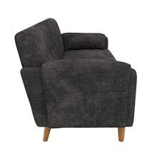 Sofa Made Of Chenille With Storage Space Saving Solid Wood Grey For Living Room And Lounge - Dark Grey 2 Seat - View 8