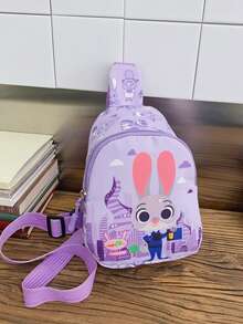 1pc Disney Mini Chest Bag, Adjustable Shoulder Strap Fashion Casual Waist Bag For Teens, Authentic Printed Cartoon Chest Bag, Multi-Use Convenient Fashion Waist Bag, Cute Coin Purse, Multi-Function Storage Bag, Mini Chest Bag, Multi-Use Storage Pouch, Party Gift Coin Bag, Outdoor Sports Bag, Zipper Closure - Multicolor - View 16