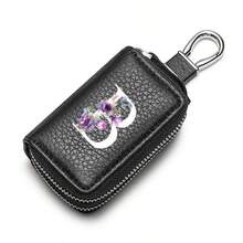 White Flowerdouble-Layerkeybagwithincreased Capacity,Men's PUconvenientkeystorage Bag,Keychain,Suitableforkeystorageandorganization,An Interestinggift - Multicolor - View 35