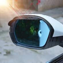 Car Rearview Mirror Rain & Sun Shade, Universal Self-Adhesive, Durable & Practical, Car Driving Accessory, Daily Use - A - View 9