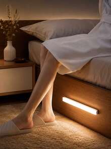 4 قطع شريط إضاءة LED دافئ USB 10/20/30/50 سم مع مستشعر حركة - شريط إضاءة LED بمستشعر حركة لاسلكي، إضاءة تحت الخزانة، مصباح ليلي مغناطيسي قابل للشحن قابل للالتصاق للممر وخزانة المطبخ والرف والخزانة وديكور المنزل - متعدد الألوان - مشاهدة 9