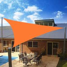 1 Set Waterproof Sun Shade Sail With Installation Accessories, Triangle/Rectangle/Square Optional, 98% UV Protection, Suitable For Outdoor Camping, Patio, Garden, Swimming Pool And More - Orange - View 5