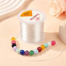 0.5-1.0mm Transparent Crystal Elastic String, DIY Beading, Jewelry Making, Handicraft Supplies, Suitable For Bracelets, Necklaces, Clay Beads, Crystal Beading Projects, Soft - Crystal Wire - View 1