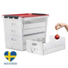 orage Box Plaic Box  Tree Baubles Shelf Box Box Lid - - Übersicht 2