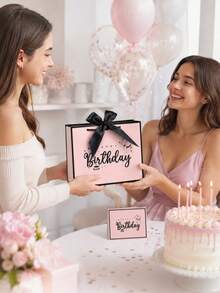 3pcs Happy Birthday Gift Bag Set, Reusable Gift Bags With Handles, Party Bags, Foldable Shopping Bags, Premium Paper Tote Bags, Suitable For Friends, Family, Children, Birthday Party Decoration, Celebration Accessories - [Birthday] - View 6