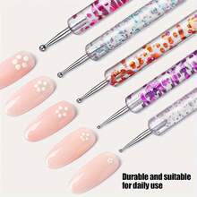 Nail Art Painting Brush Set, Dotting Pens, Flat Brushes, Suitable For Salon & Home Use - Multicolor - View 4