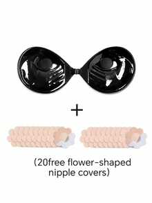 1/2pcs Women's Adhesive Bra (Includes 20 Nipple Covers), Soft And Comfortable, Suitable For Dresses, Evening Gowns, Parties, Dinners, Graduation Ceremonies, Dates, Music Festivals And Other Occasions, All Year Round. - Multicolor - View 10
