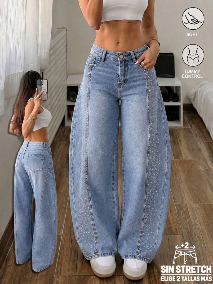Women Jeans - Light Blue - View 1