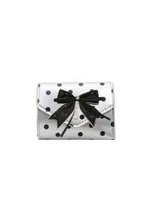 Y2K Powder Polka Dot Purse, Fashion PU Small Wallet, Polka Dot Multi-Card Card Bag,Kawaii Style Card Holder, ID Document Storage Bag - Multicolor - View 17