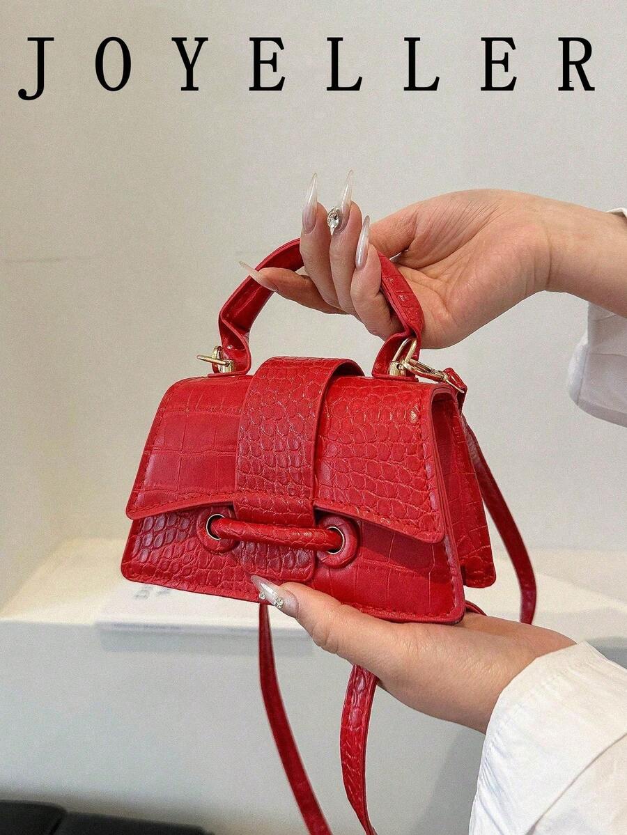 2026 New High-Quality Lipstick Case, Mini Square Bag, New Solid Color Versatile Handbag, Women Purse