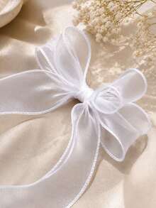 5PCS/3PCS/1PC Fish Tail Tulle Handmade Bow Ribbon, Flower Packaging, Gift Wrapping, Suitable For Bouquets, Cakes, Bows, Bookmarks, Party Supplies, Holiday Decor, Gift Wrapping Flower Arrangement Packaging Materials, Gift Wrapping Satin Ribbon, Used For Packaging Flowers, Cakes, Wedding Decor, Gift Boxes, Bows, Holiday Decor - Multicolor - View 10
