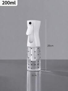 波點圖案透明寵物可重複使用可補充旅行噴霧瓶，200ml、300ml 和 500ml 容量選項，多功能細霧噴霧瓶，卸妝水噴霧瓶，可重複使用髮膠噴霧瓶 - 無色 - 查看 15