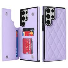 WEFOR 錢包手機殼，適用 Galaxy S26 S25 S25 S24 S23 S22 Ultra Plus S25EDGE 24 FE，多卡槽設計，磁吸扣，附支架，防震保護殼，相容 iPhone 17 AIR 16e 16 15 14 13 12 11 Pro Max XR XS MAX，磁吸設計，RFID 防盜卡槽，磁吸手機保護殼，防震，中性款 - 紫色 - 查看 49