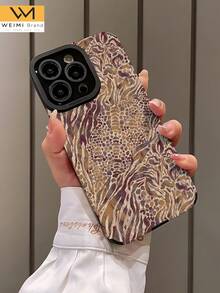 WeiMi 1pc Sexy Crocodile Snake Leopard Print Vertical Stripe Classic Anti-Fall Soft Leather Phone Case Compatible With Apple And - Multicolor - View 4