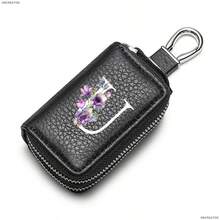 White Flowerdouble-Layerkeybagwithincreased Capacity,Men's PUconvenientkeystorage Bag,Keychain,Suitableforkeystorageandorganization,An Interestinggift - Multicolor - View 31