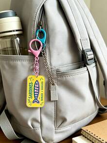 Cartoon Sardines Acrylic Keychain, Bag Charm, Backpack Pendant, Personalized Accessory, Suitable For Students, Girls, Young People, Perfect For Birthday, Party, Holiday Gifts, Decorate Keys, Backpacks, Shoulder Bags, Commute, Travel, Outfit Accent, Multi-Color Retro Fun Rotating Buckle Creative Accessory Small Gift - Multicolor - View 10