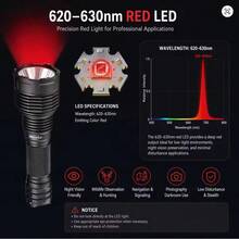 Senter LED Daya Tinggi Alonefire Cahaya Merah, Aluminium, Dapat Diisi Ulang, Lampu untuk Berkemah, Aktivitas Luar Ruangan, Mendaki, Berburu, Memancing, dan Mengamati Bintang. - MultiWarna - View 7